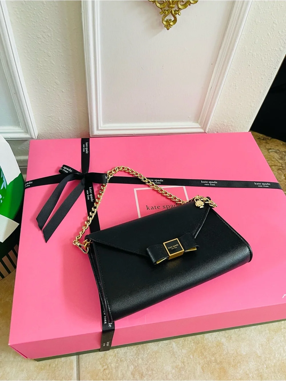 Kate Spade New York Shoulder Bag Gold Chain Strap